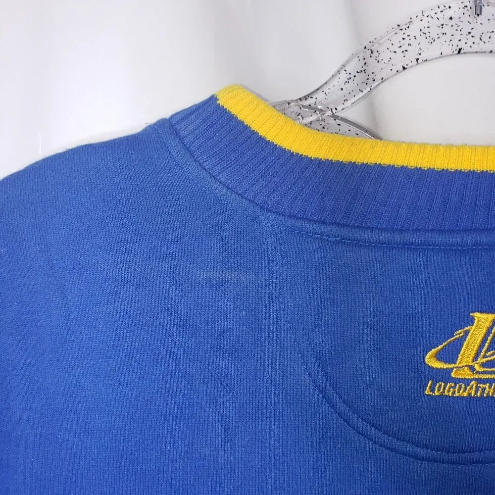 Vintage 1998 Blue SUPER BOWL XXXII San Diego Sweatshirt Mens Size Large